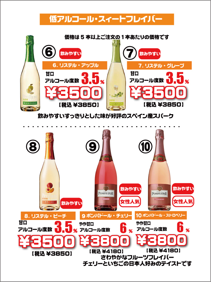 オリシャン価格表2