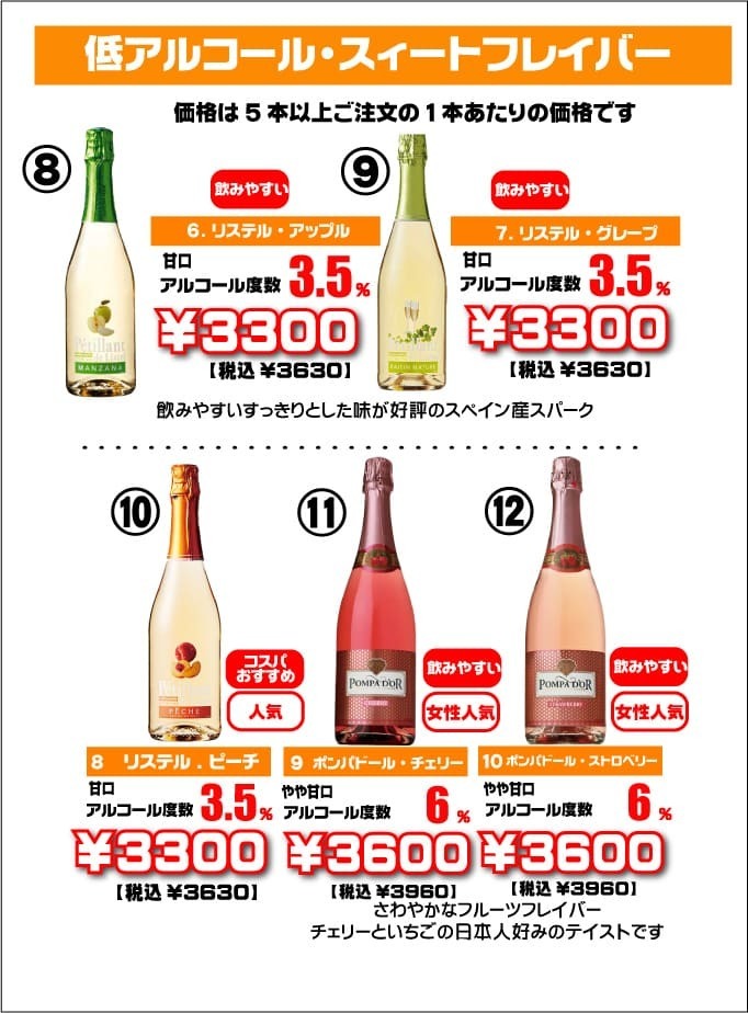 オリシャン価格表2